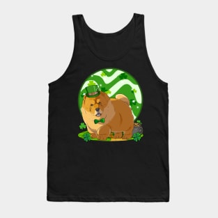 Chow Chow St Patricks Day Leprechaun Tank Top